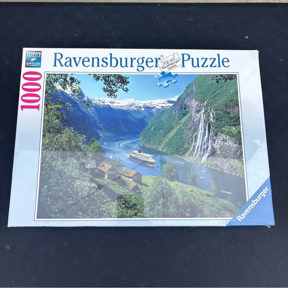 NEW & SEALED Ravensburger 00475 Norwegian Fjord 1000 Pc Jigsaw Puzzle USA SELLER